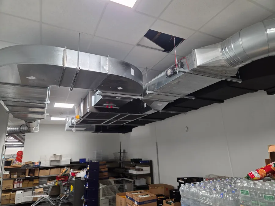 Ventilation technology for industrial areas