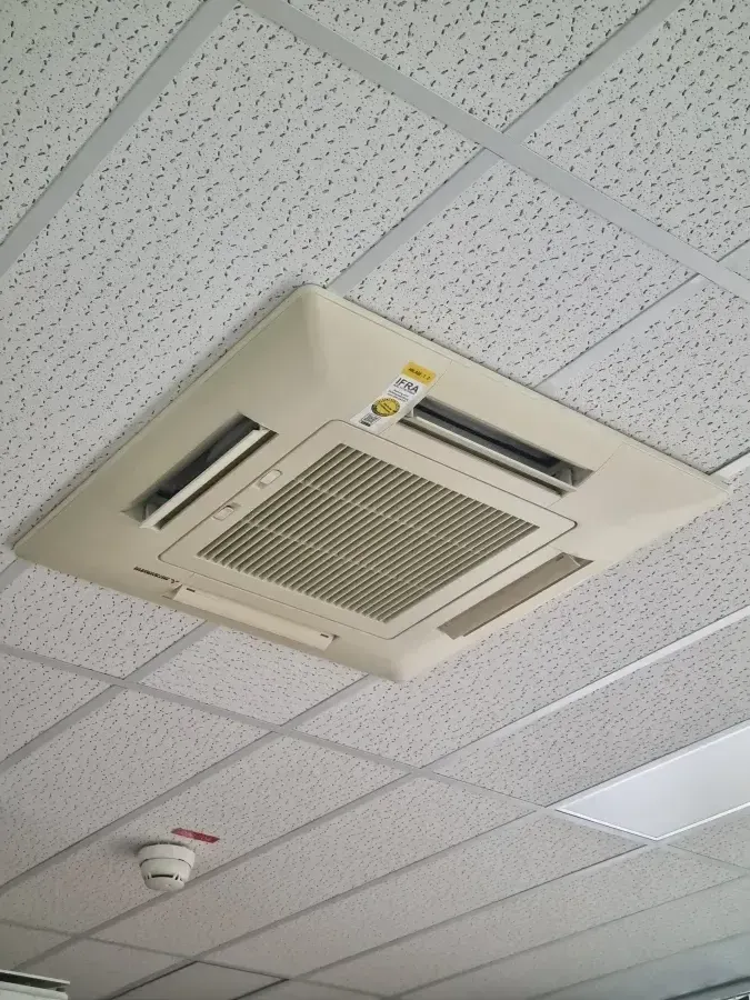 Office AC with 4-way ceiling cassette