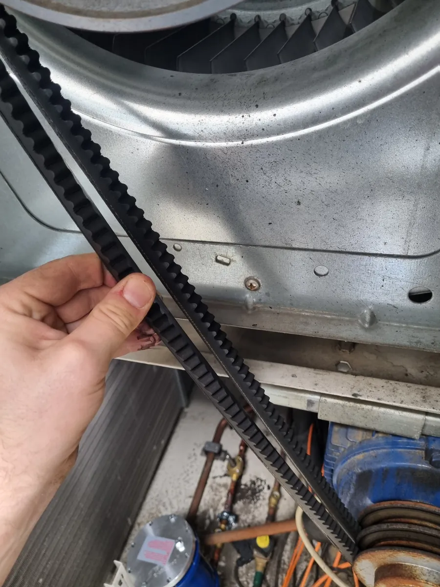 Belt replacement during a service call
