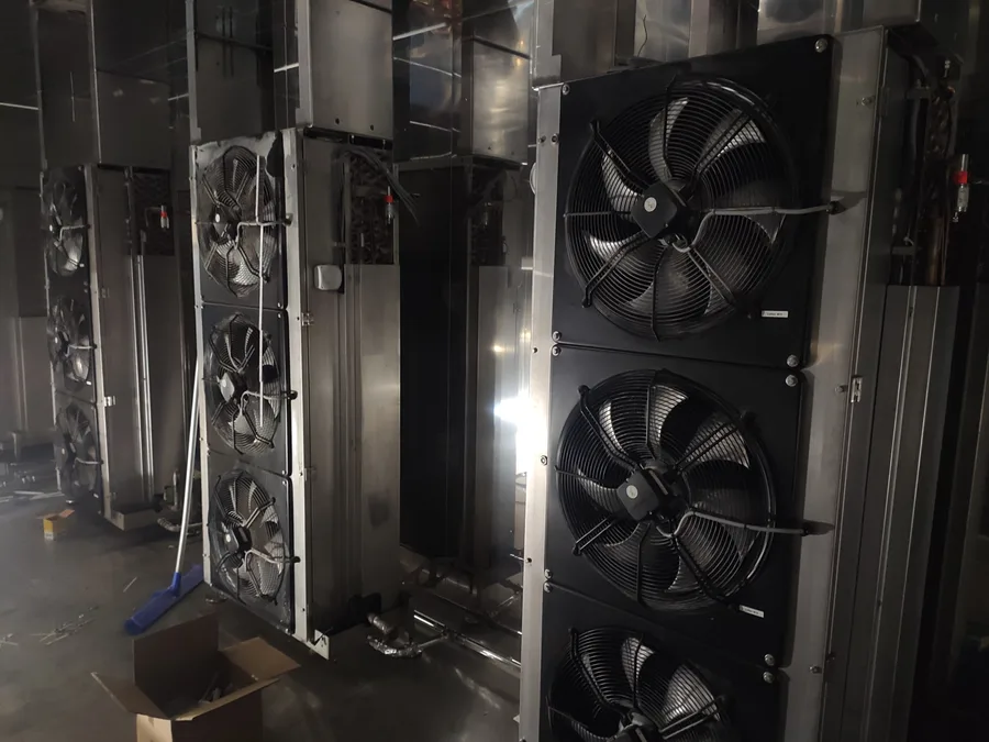 Shock freezer room detail